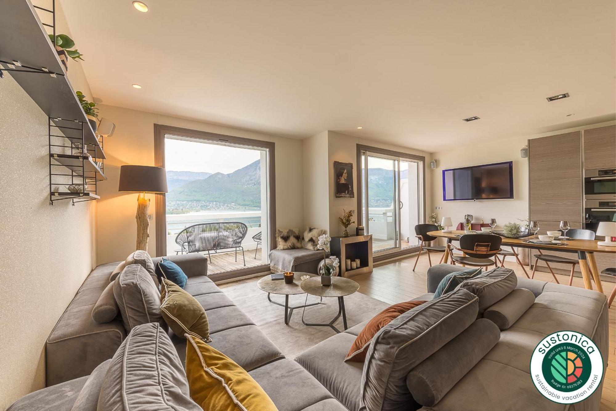Annecy Lake, Luxury Top Floor Apartment - Lla Selections By Location Lac Анси Екстериор снимка